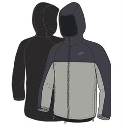 Куртка демисезонная Nike PADDET REVERSIBLE JACKET 266002-016 266002-016 - фото 7709