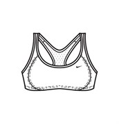 Белье Nike Determination Women's Sports Bra 144696-100 144696-100