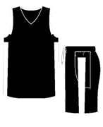 Комплект баскетбольный (майка+шорты) Ronix 607-9001